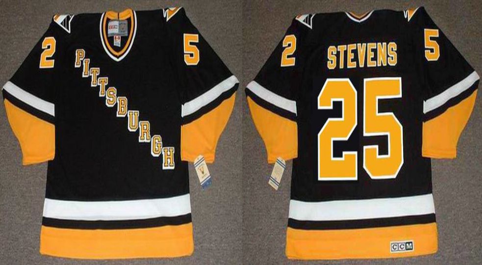 2019 Men Pittsburgh Penguins #25 Stevens Black CCM NHL jerseys1